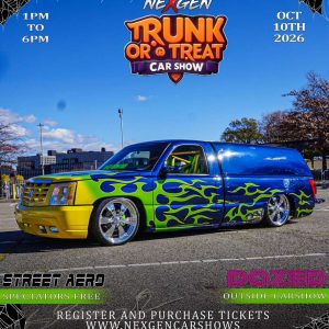 Nexgen trunk or treat Car Show CT October 10th 2026