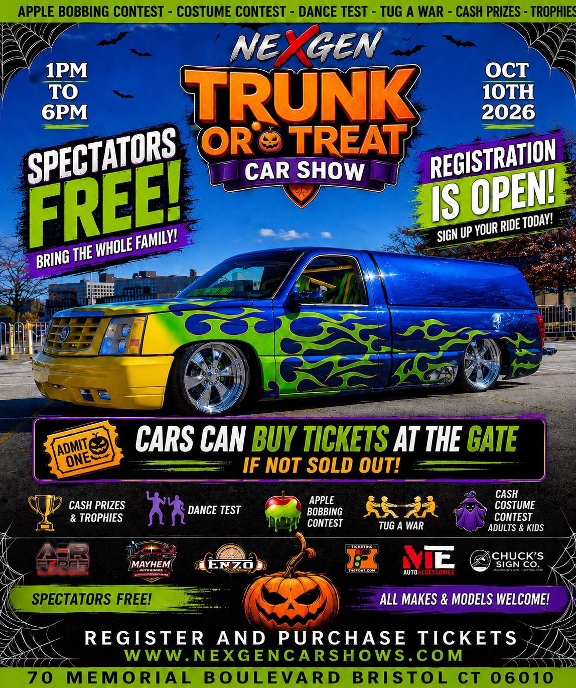 Nexgen trunk or treat Car Show CT October 10th 2026 – Nexgen